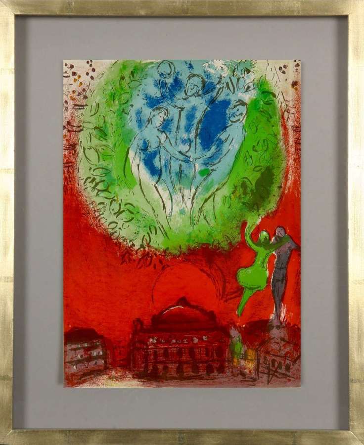 Marc Chagall: 'Paris Fantastique'. Original colour lithographs, 1954